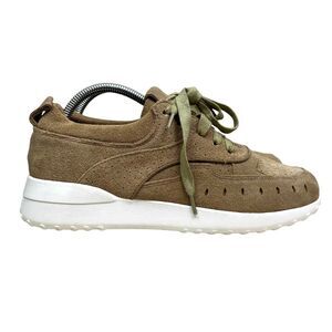 Matisse Womens Sneakers Top Notch Vegan Suede Perforated‎ Lace Up Natural Tan 9M